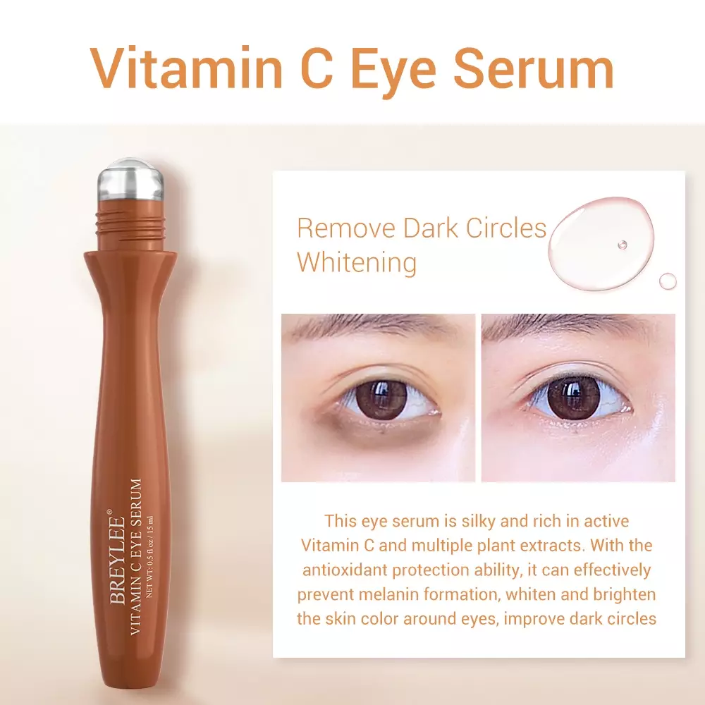 [BPOM] BREYLEE Serum Mata Roll On Vitamin C - Mencerahkan (15ml)