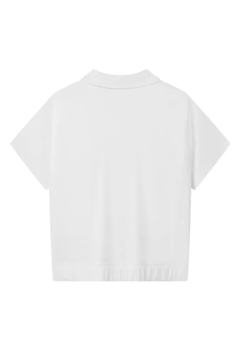 女裝 K-SWISS LOGO V領POLO裇