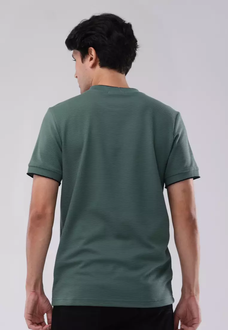 Roundneck Jacquard Short Sleeve