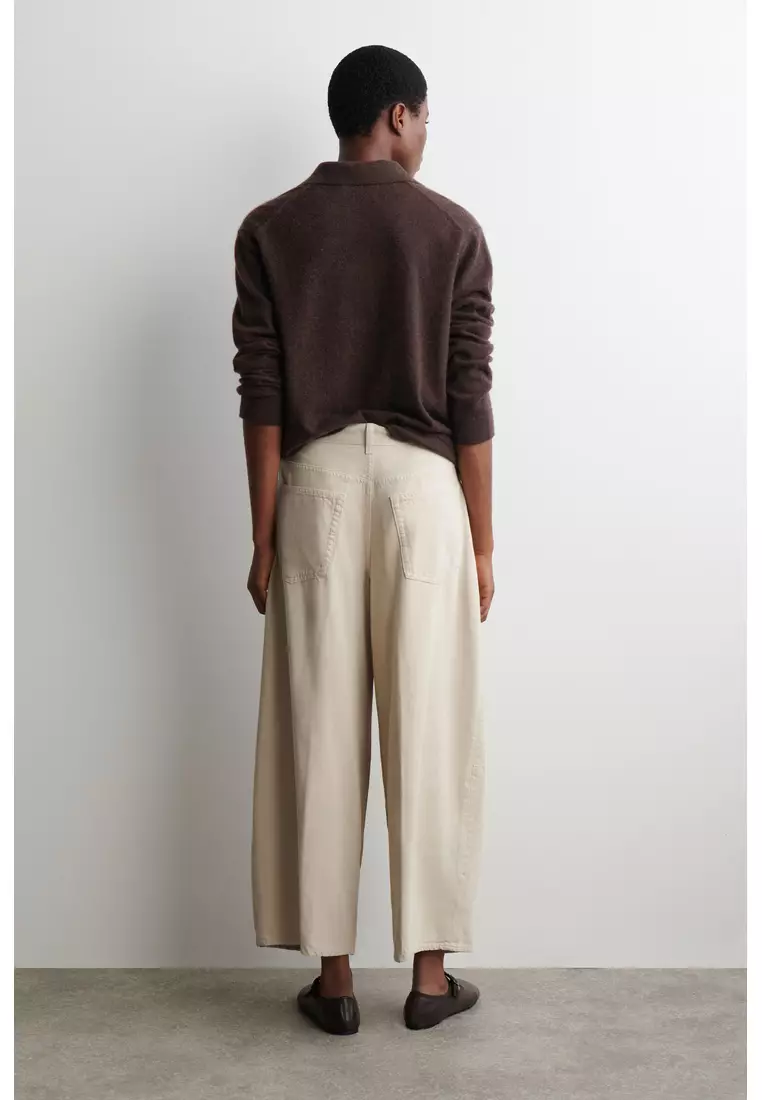TWINE BARREL-LEG JEANS