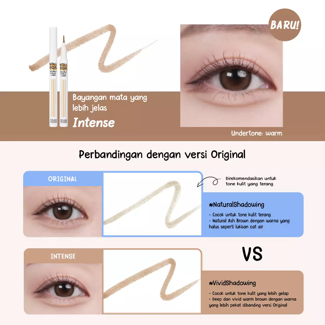 Holika Holika Holi Pop Double Eyelid Liner - Intense