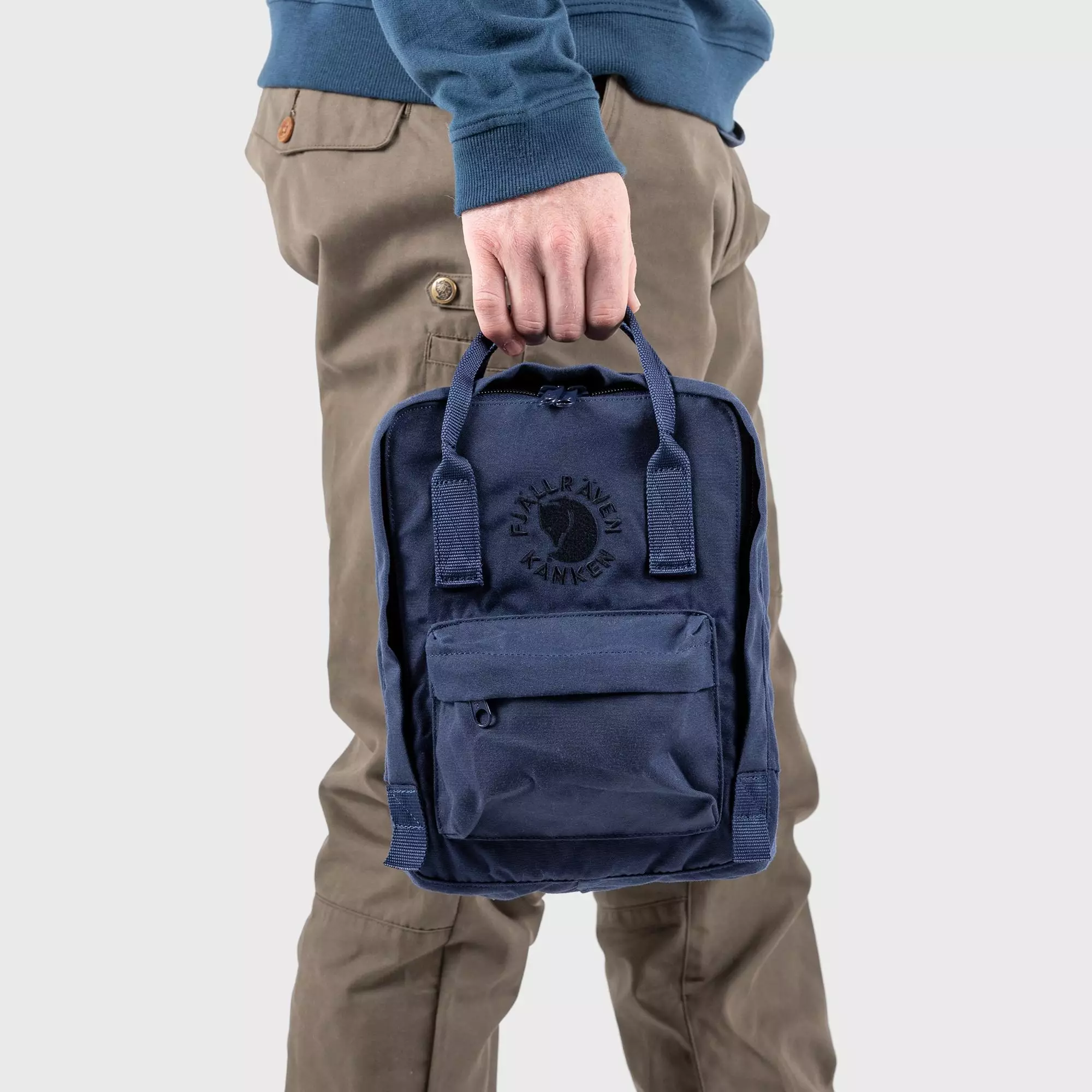 Fjallraven Re-Kanken Mini Backpack Slate Unisex - F23549-041