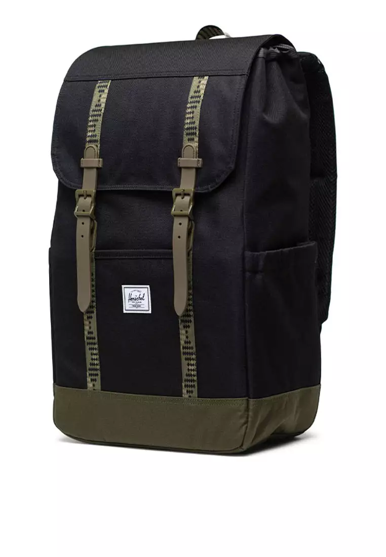 Buy Herschel Herschel Retreat Black Ivy Green Backpack 2024 Online