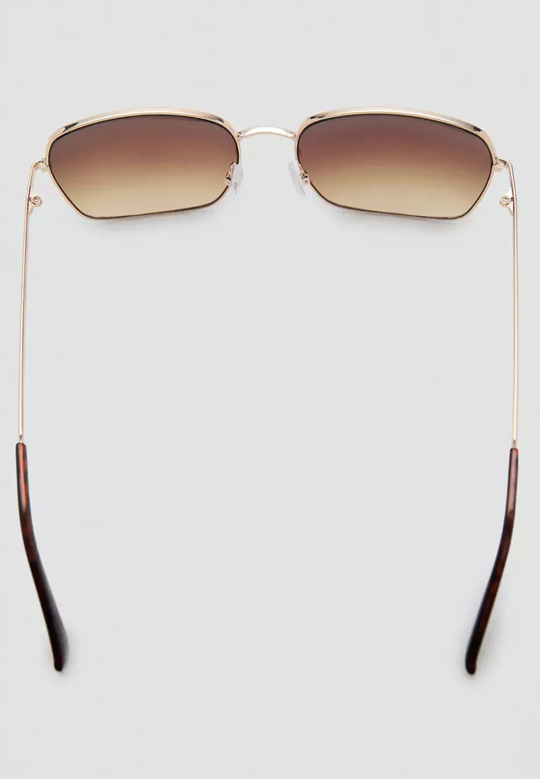 Square Metallic Frame Sunglasses