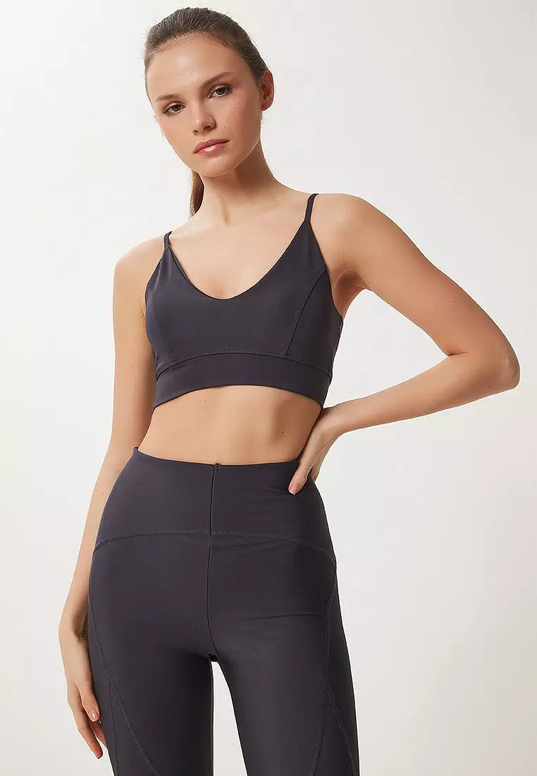 Support Shaper Strappy Knitted Sports Bra