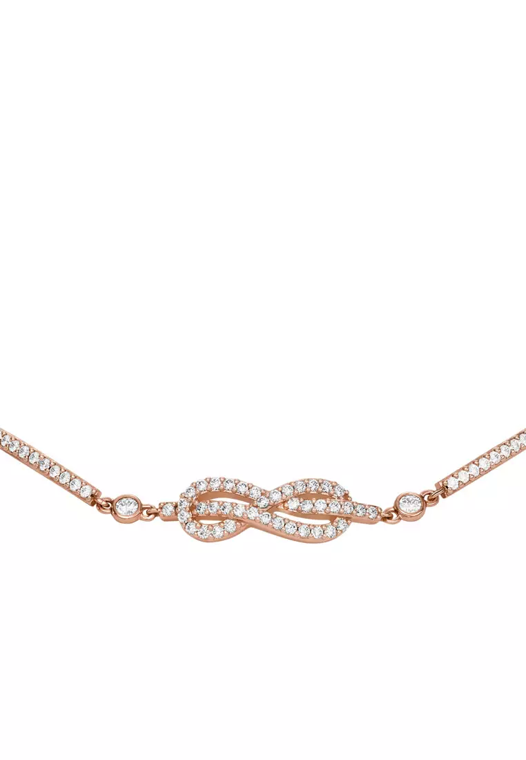 Emporio Armani Rose Gold-Tone Brass Station Bracelet EGS3109221