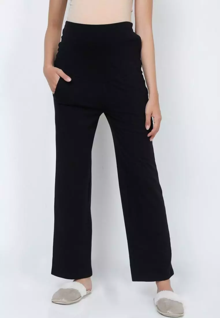 Comfy Maternity Regular Pants - Black