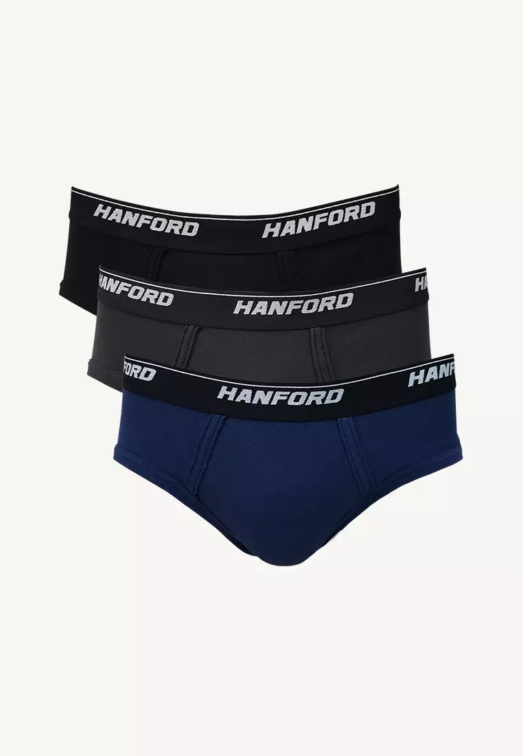 Premium Ribbed Cotton Hipster Men's Briefs Colton - Assorted Colors (3in1 Pack)