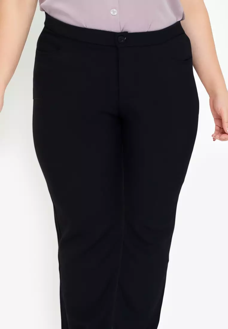 Plus Size Cotton Stretch Pants