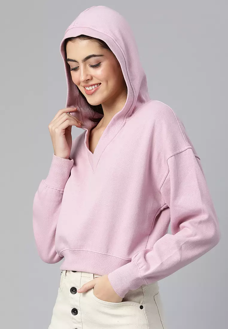 Buy London Rag Dust Pink Drop Shoulders Hoodie 2024 Online
