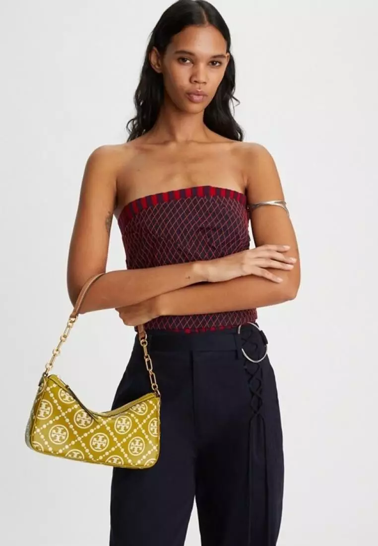 Tory Burch T Monogram Embossed Studio Bag Island Palm