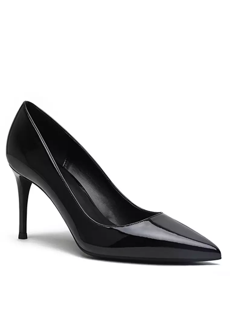 8CM Patent Pointed High Heel Shoes HZL180
