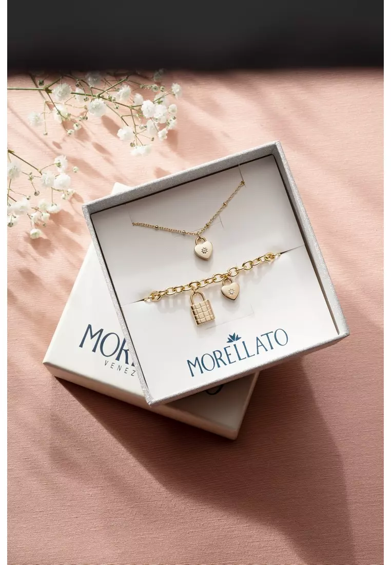 Morellato Abbraccio 160+30mm Ladies Necklace + Bracelet Mother's Day Special Set SAUB19
