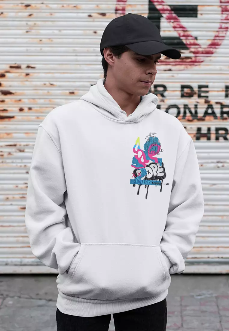 ARBU ARBUSOCKS X Freddy Bear Derivative Graphic Hoodies DOPE