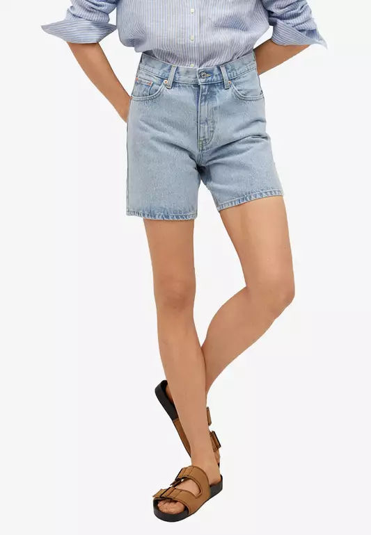 Straight Denim Shorts