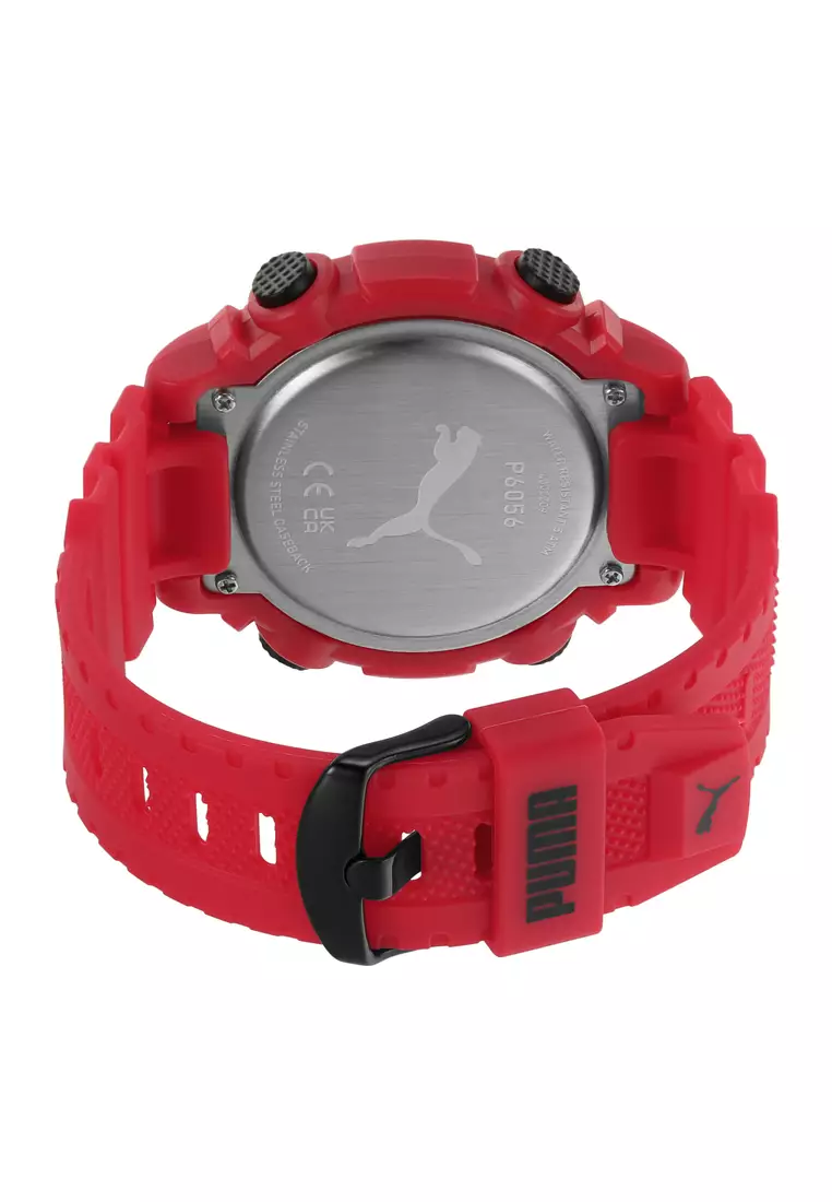 Buy PUMA PUMA Male's 12 red Polyurethane Watch P6056 2023 Online