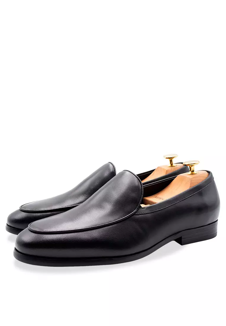 Moreno Black Venetian Loafer