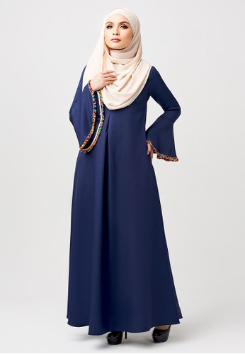 Buy Imaan Boutique Gypsy Dress Elton Blue Online | ZALORA Malaysia