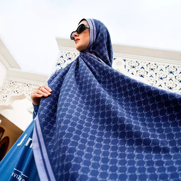 VZ Monogram Long Shawl