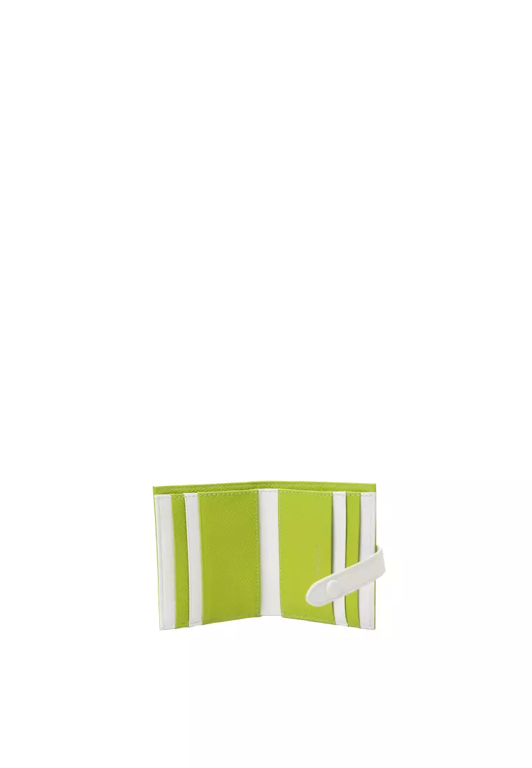 Snap Button Wallet - Lime Green