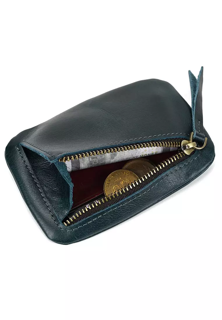 Genuine Leather Key Chain Holder Wallet Women Zipper Key Case Keychain Housekeep