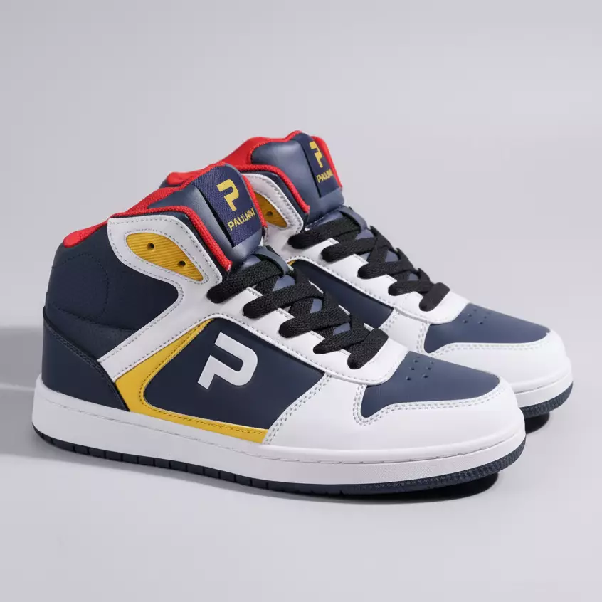 PAULMAY - Sepatu Sneakers Pria Lisbon High - Navy White