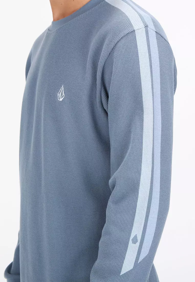 MLS RUSSEL THERMAL LONG SLEEVE TEE BLUE WASH