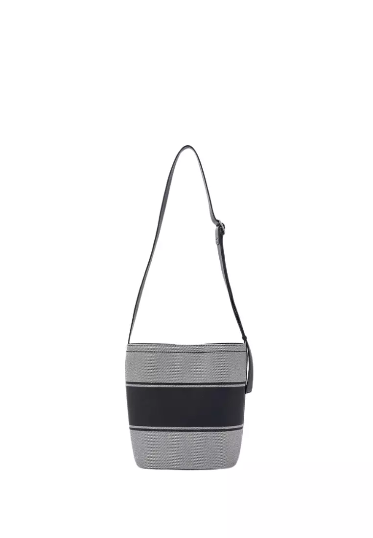 Jual MLB Korea Varsity Lettering Canvas Bucket Bag - NY