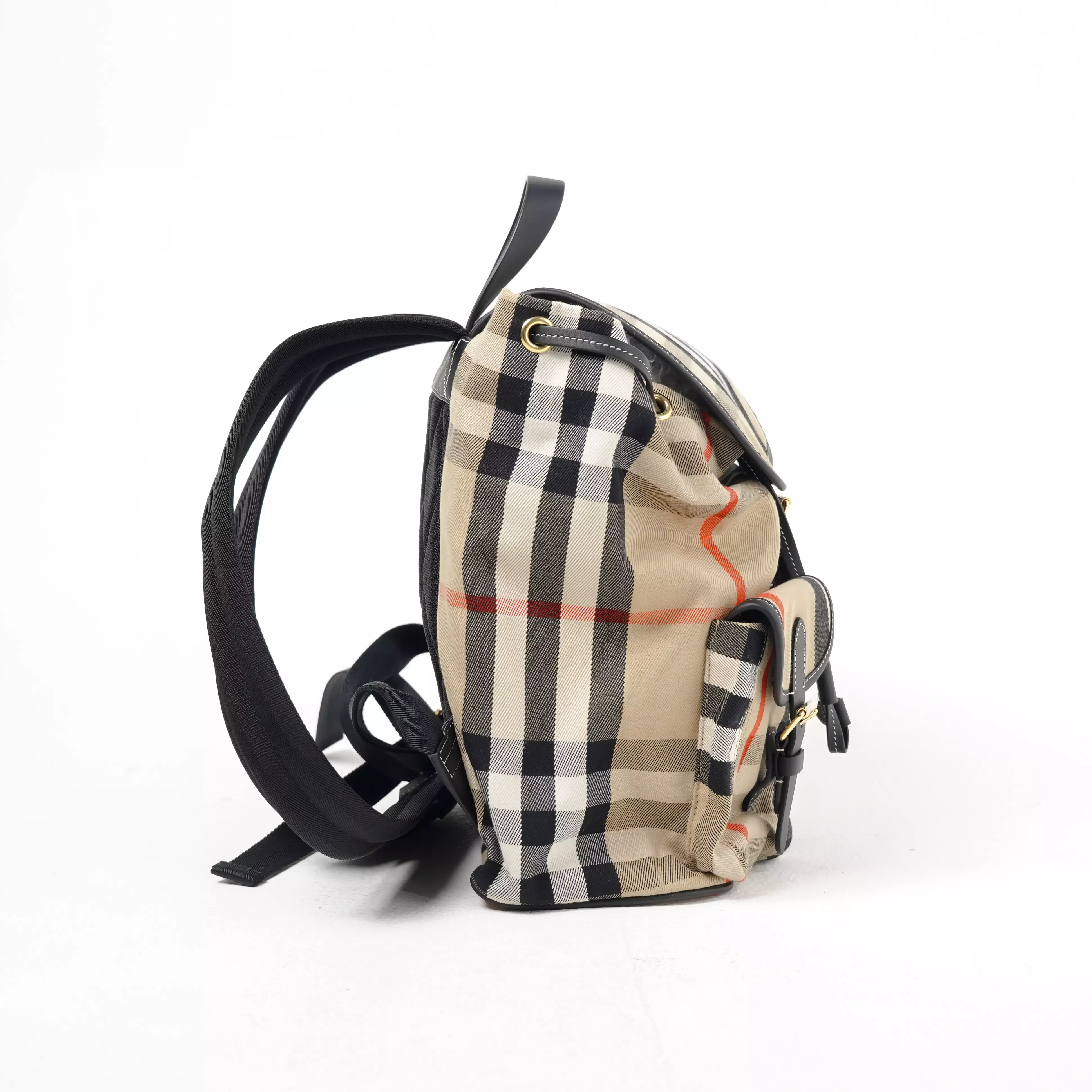 Tas BURBERRY ENFIELD CHECK BROWN BACKPACK 100% ORIGINAL