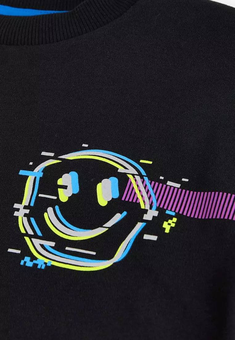 Short Sleeve Back Print 100% Cotton T-Shirt