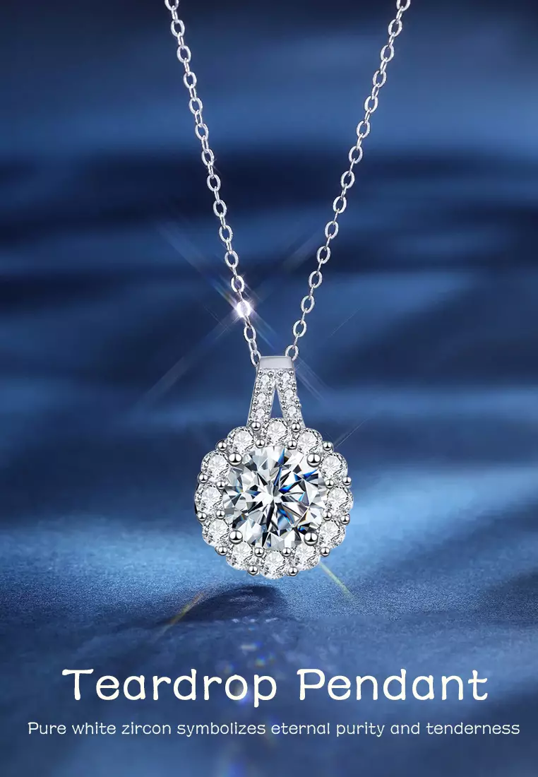 Kalung Wanita Original N003 Jewelry Berlian Zircon Fashion Necklaces Cewek Dilapisi Platinum