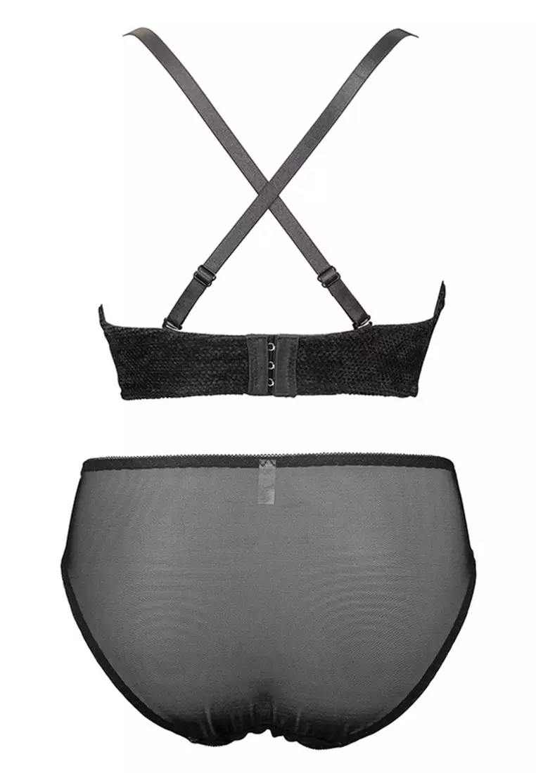 Buy ZITIQUE Comfortable And Cute Bra SetBlack 2024 Online ZALORA