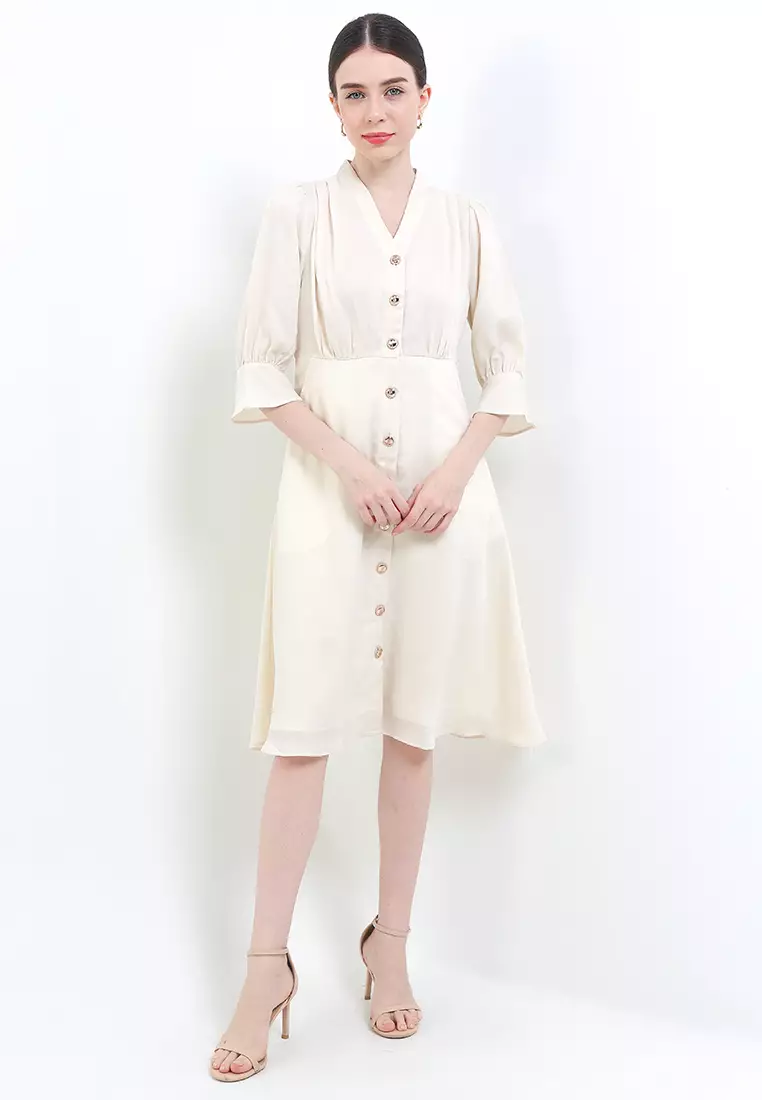 Dress Alita Suede - Pearl Dresses