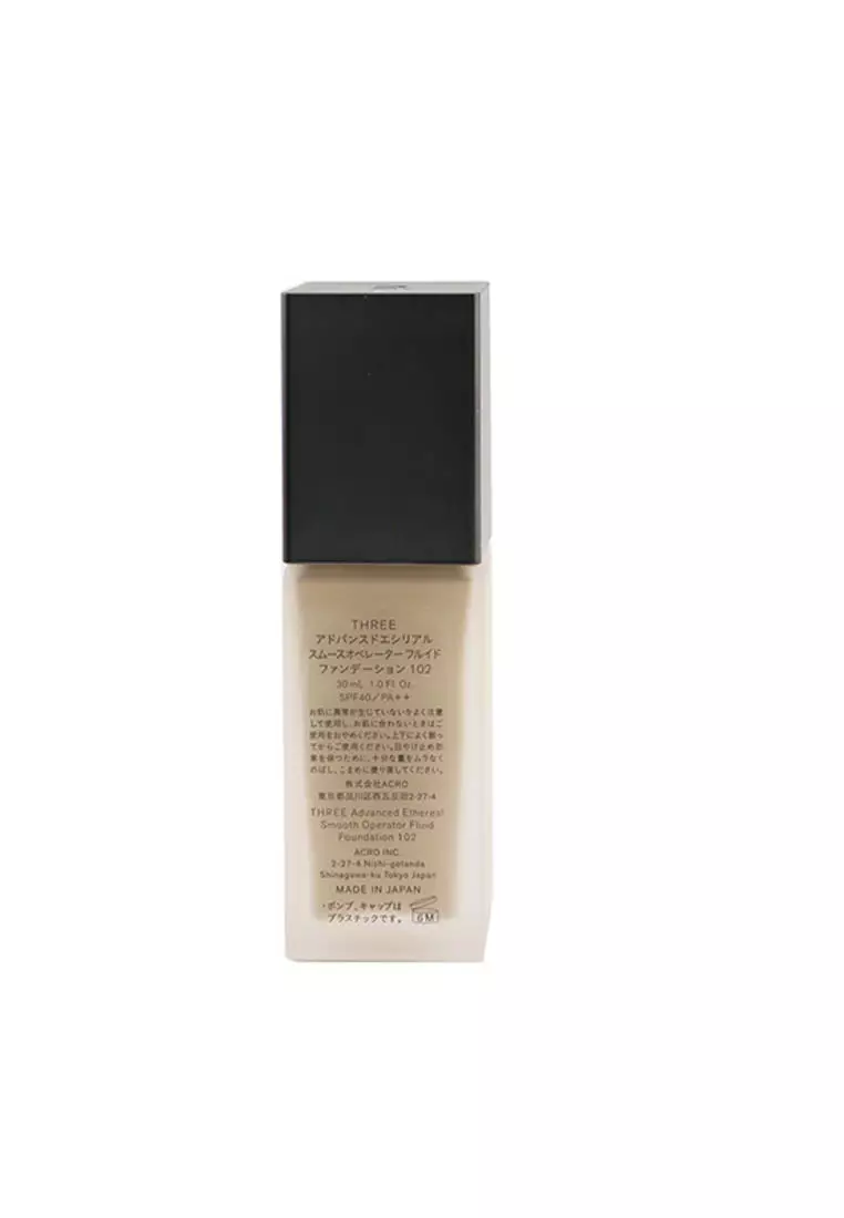Three - Advanced Ethereal Smooth Operator Fluid Foundation Spf40 - # 102 30ml/1oz