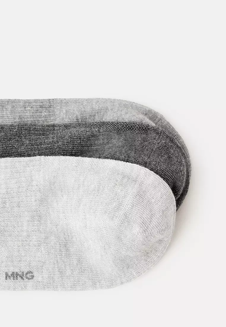 Pack Of 3 Cotton Socks