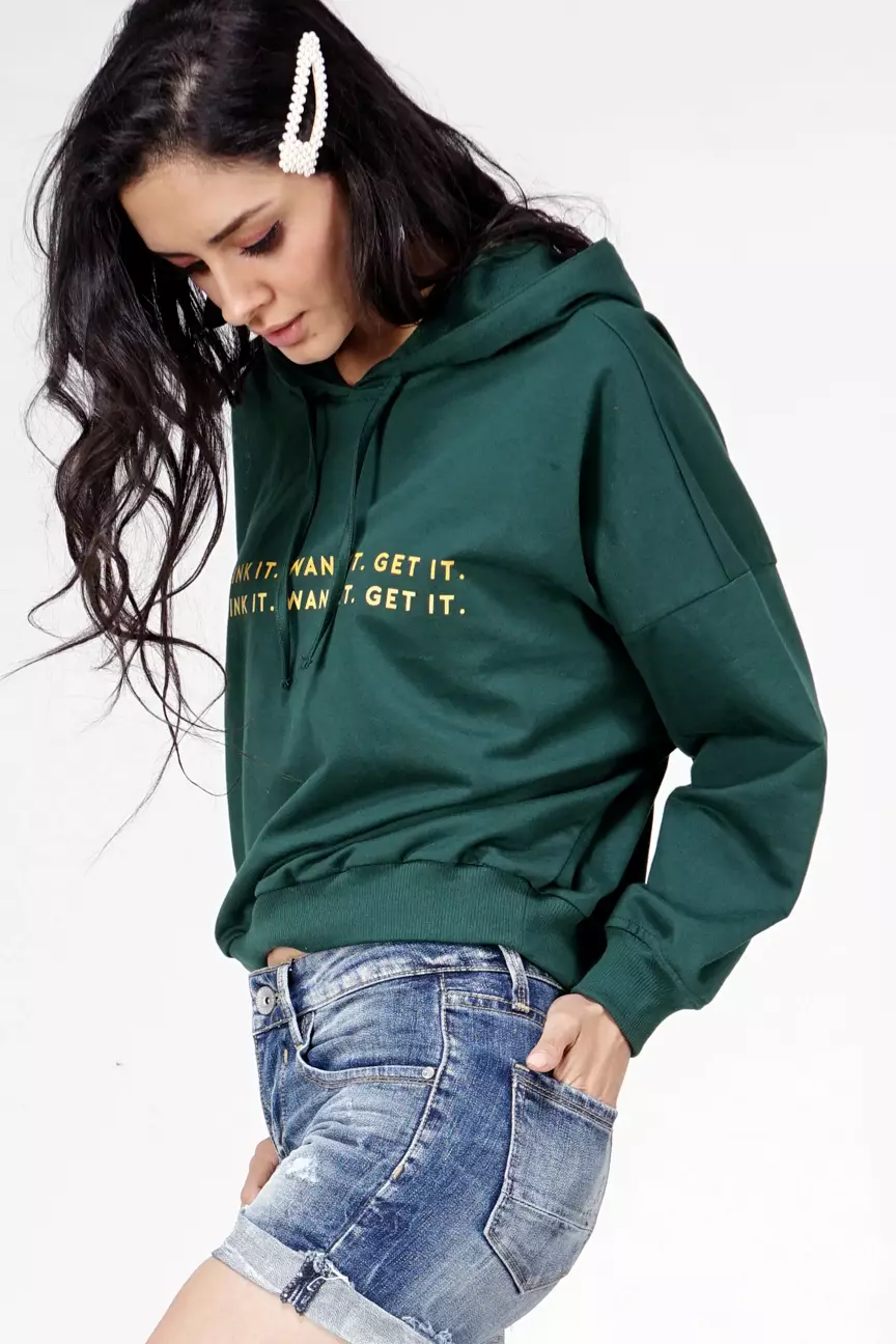 Sweater Wanita Mafis Dark Green