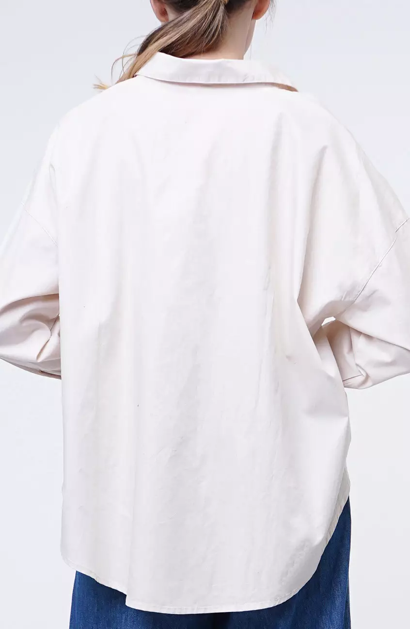 Kemeja Wanita Leslie Ecru Cream