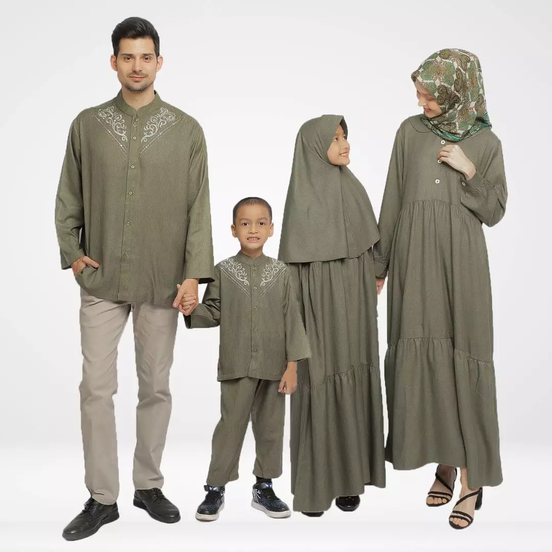 Gamis Wanita GMS 03 Dark Green