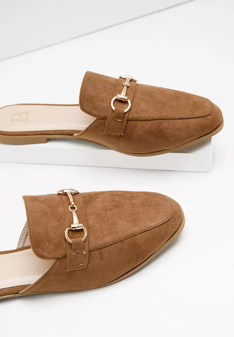 Sophie Fellice Emblished Mules Brown