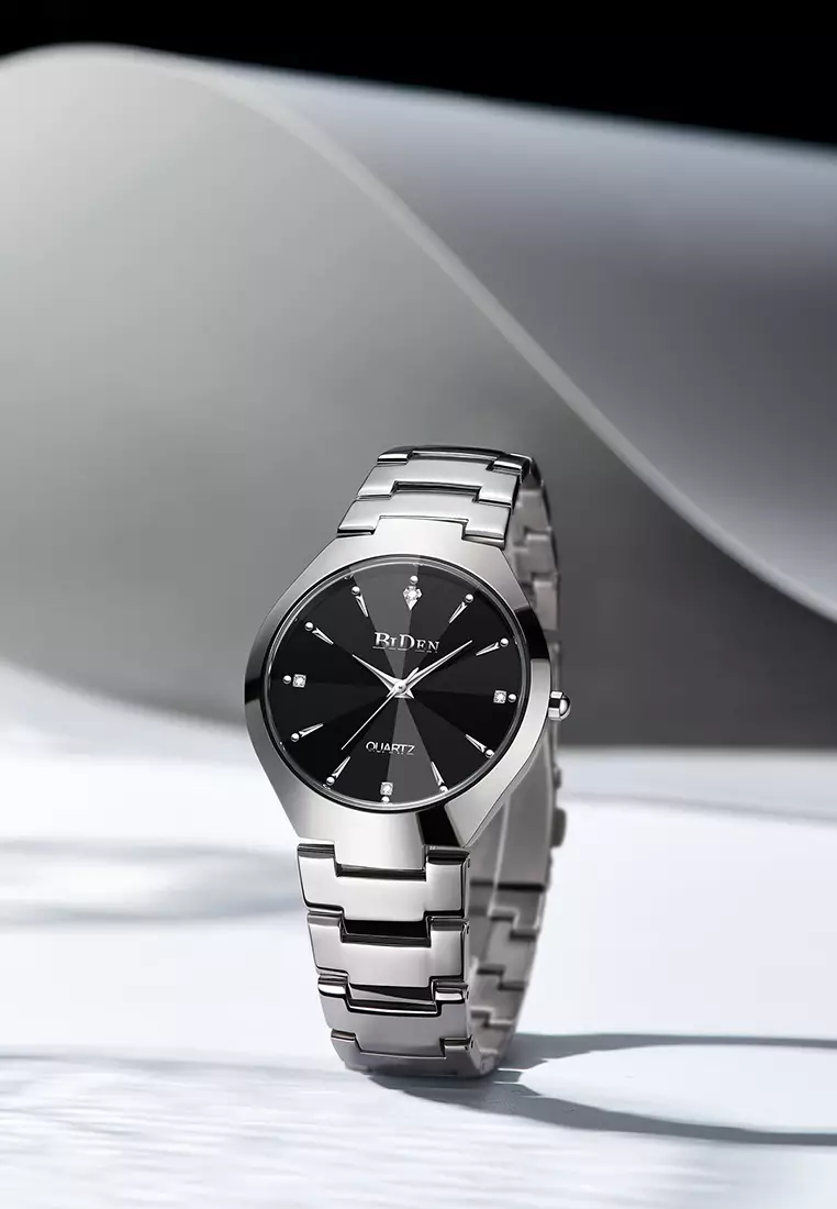 Jam Tangan Pria Bisnis 3 ATM Anti Air Tali stainless steel Jam Tangan Cowok