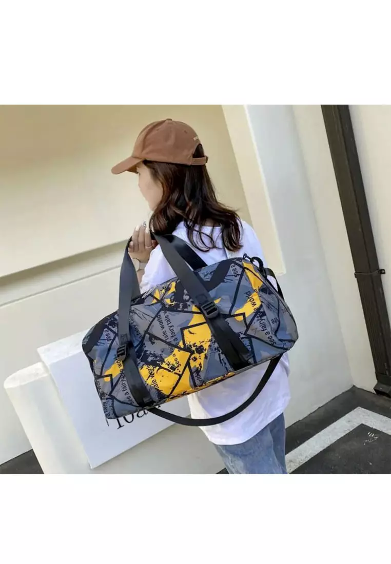 Oxford Duffel Bag With Shoe Compartment 50x24x22cm – Navy Blue