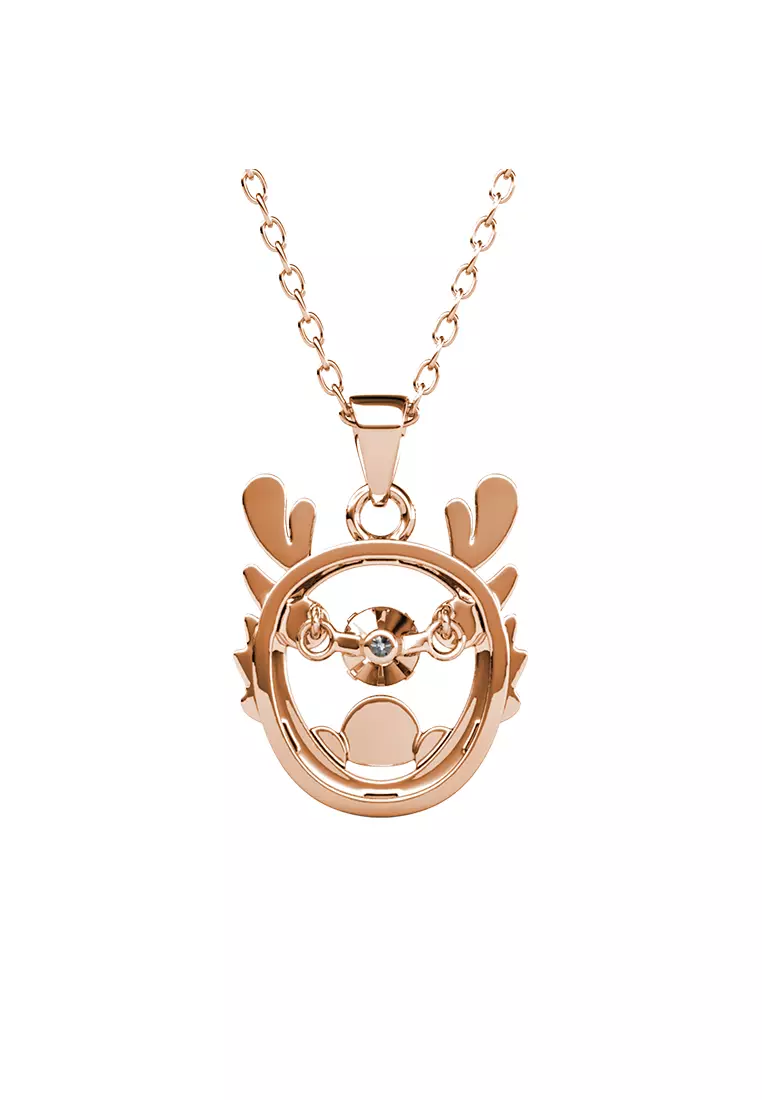 Dancing Shio Pendant Dragon ( Naga ) RG - Kalung Crystal Swarovski by Her Jewellery