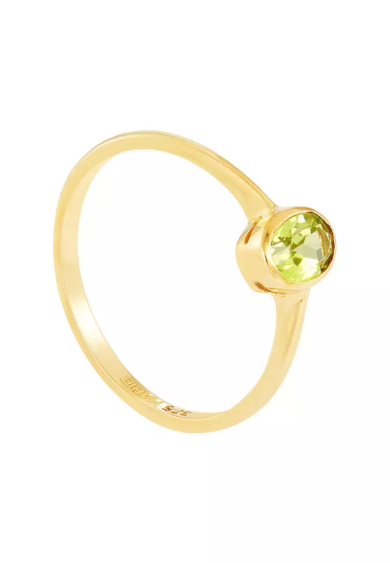 HABIB Peridot Gemstone Ring in 375/9K Yellow Gold A05850324-PDOT