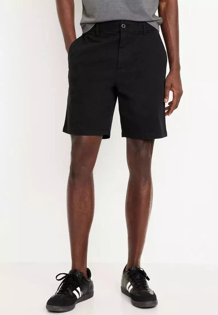 Slim Built-In Flex Rotation Chino Shorts -- 8-inch inseam