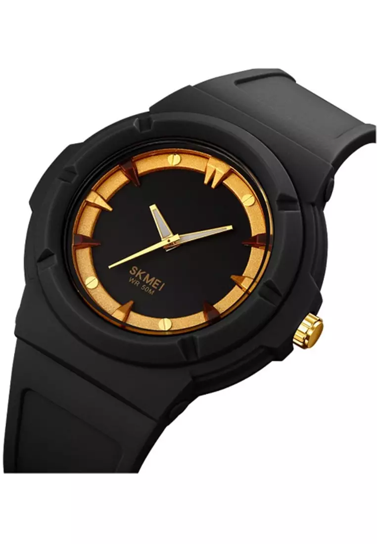 Jam Tangan Analog Pria Waterproof Strap Tali Material PU Silicone IR40 ORIGINAL