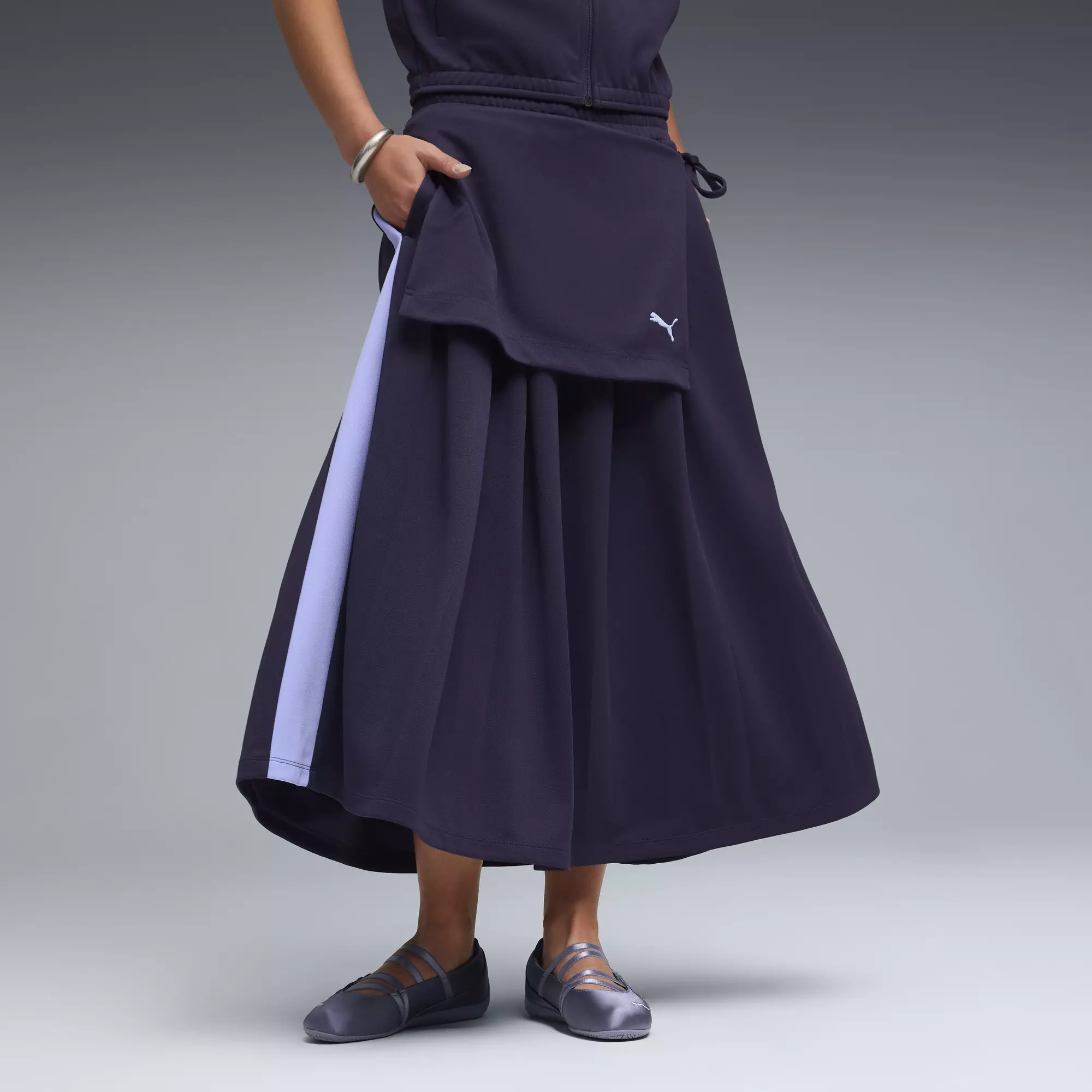 PUMA T7 Women's Midi Pleated Skirt