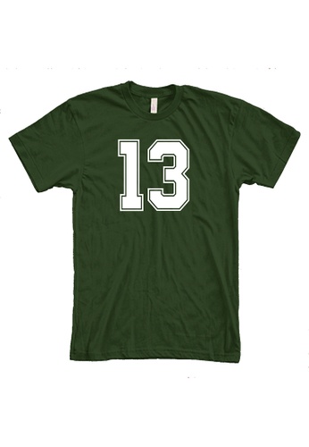 MRL Prints green Number Shirt 13 T-Shirt Customized Jersey F486EAA5B27231GS_1