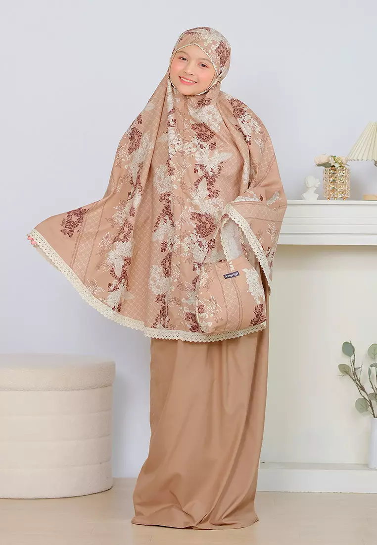 Cotton Bee - Mukena Motif Ananta Sarimbit Prayer Set 2in1 Remaja