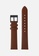 PLAIN SUPPLIES brown 16mm Non-Stitched Leather Strap - Brown (Black Buckle) F891FACD494283GS_1