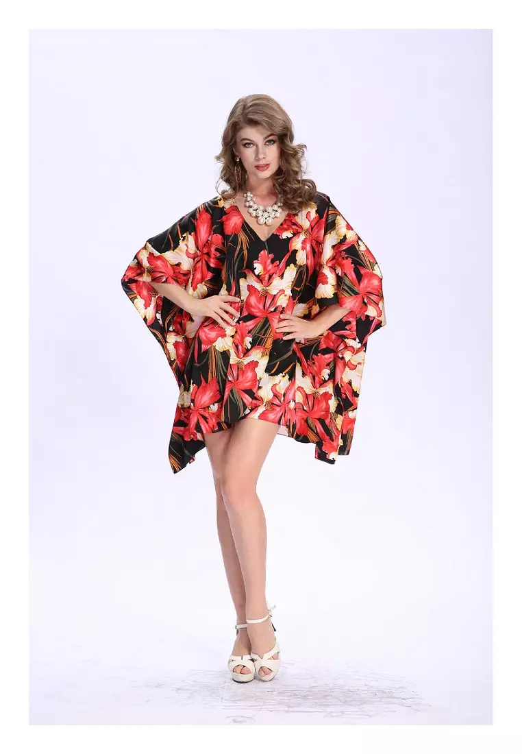 真絲印花色丁上衣